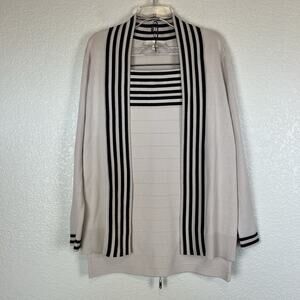 Etcetera Gazelle Classic Cream Two-Piece Career Set Cardigan & Skirt Size Small